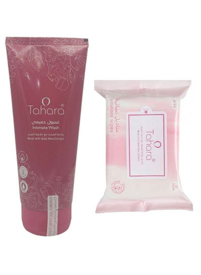 Buy Intimate wash musk 200 ml  AND Intimate Musk Wipes 20 Piece White 4g in Saudi Arabia