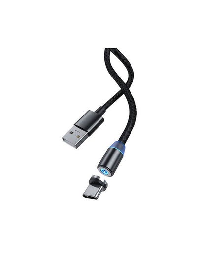 Buy Plastic Data & Charge Cable Type-C, Magnetic, 2.1A, 1M in Egypt