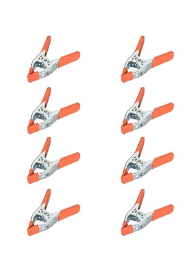 Buy Spring Clamp, A Clamps, Hand Squeeze Clips, 6 Inch, Metal, 8 Pack, Orange, Heavy Duty, Large, Strong, Quick Grip, Strong Hardware Claps for Woodworking, Wood, Pony, Photography, Furniture in Saudi Arabia