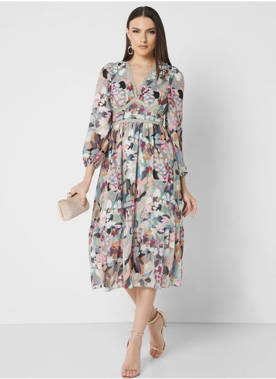 Buy Abstract Print Dress in UAE