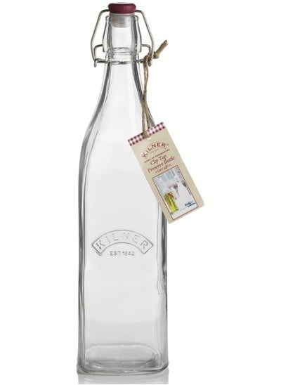 Buy Kilner Transparent 1 L Storage Bottle - Clip Top in UAE