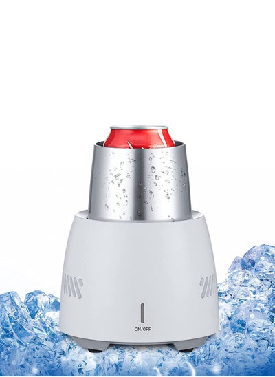 اشتري Portable Mini Beverage Cooler - Quick Cooling Cup for Water, Milk, Wine, Cola, and Beer - Aluminum Mug with -2℃ to 5℃ Temperature Control for Travel and Outdoor Use. في الامارات