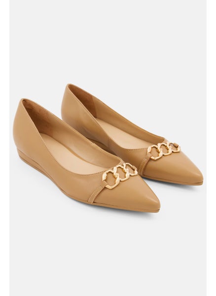 اشتري Women Katalie Slip On Flat Shoes, Nude في السعودية