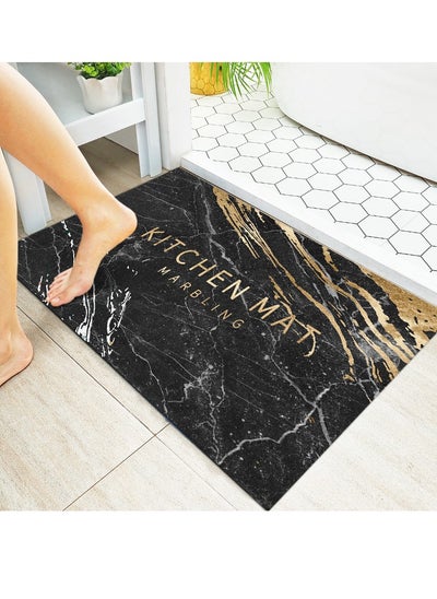 Buy 3D pattern non-slip bathroom carpet, diatom mud microfiber bathroom mat, strong, quick-drying, easy to clean40*60 (KK stone) in Saudi Arabia