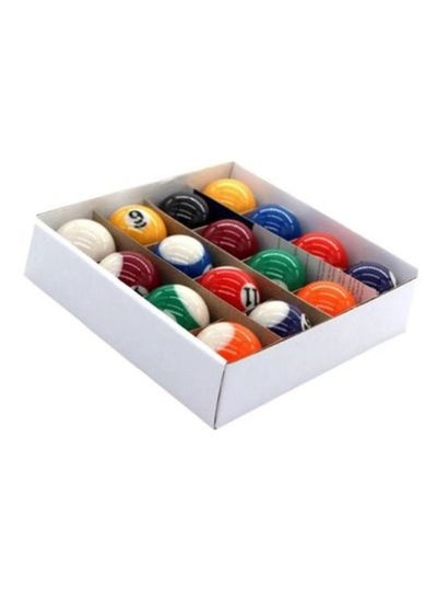 Buy Good Quality 16Pcs Billiard Pool Ball Complete Pool Ball Set Multicolour in UAE