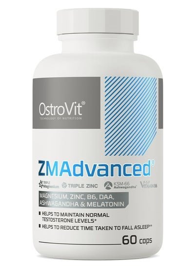 Buy ZMAdvanced 60 caps (TRIPLE MAGNESIUM, TRIPLE ZINC, KSM-66 ASHWAGANDHA) in UAE