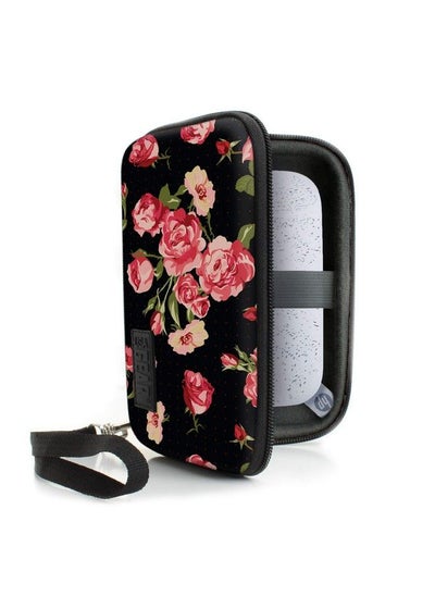 Buy Hard Shell Portable Printer Case With Scratchresistant Interior Security Strap And Wrist Strap Compatible With Hp Sprocket Fujifilm Instax Mini 11 Canon Ivy Kodak & More Floral in UAE