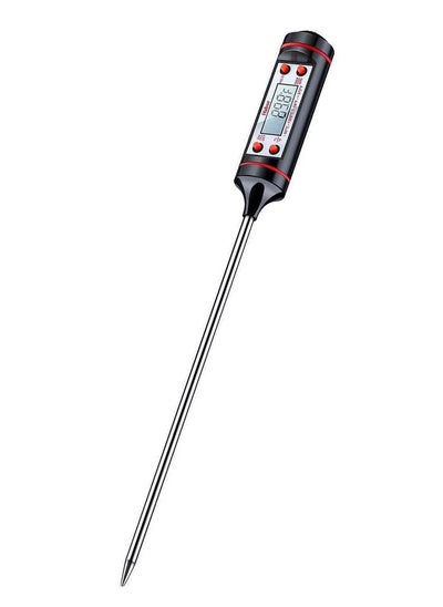 Buy Cooking Thermometer With Instant Read, Lcd Screen, Hold Function For Kitchen Food Smoker Grill Bbq Candy Milk Water, Black in UAE