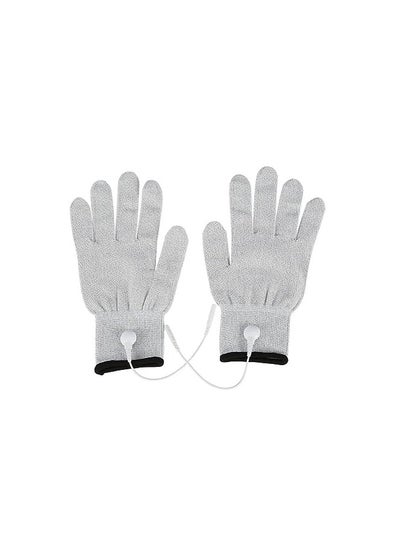 Buy Electrode Gloves, Conductive Glove for Electrode Gloves Massage Hand Gloves with Electrode for Pads,  Fiber Materials, Excellent Resistance  (1 Pair ) in UAE