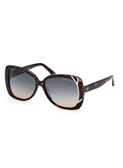 Buy Women's UV Protection Butterfly Shape Acetate Sunglasses GM082152P57 - Lens Size: 57 Mm - Dark Havana in UAE