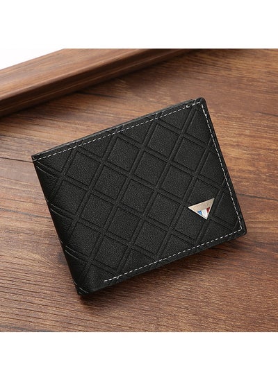 Buy New Fashion Casual Plaid Multi Card Wallet in UAE