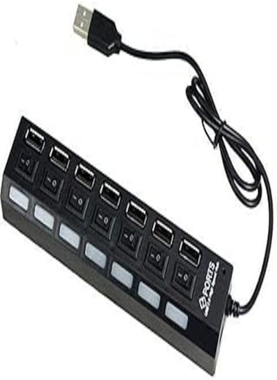 اشتري Premium 7-Port USB 2.0 High Speed Hub Sharing Switch في مصر