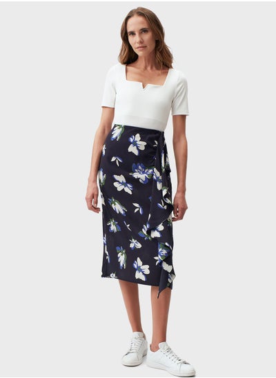 Buy Floral Print Skirt in UAE