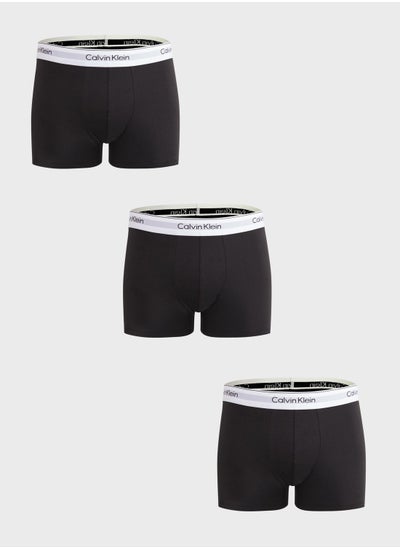 Buy 3 Pack Logo Band Trunks in UAE