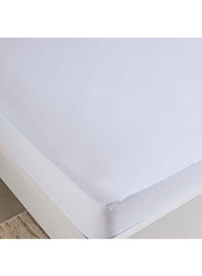 Buy Essential Cotton King Fitted Sheet 180 X 200 X 36 Cm in Saudi Arabia