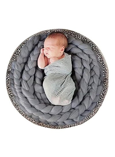 Buy Wool Twist Rope Photo Props Backdrop Background Blankets For baby in UAE