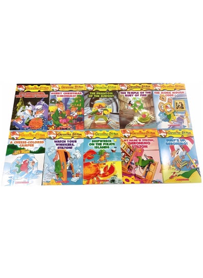 اشتري 10 Bᴏᴏᴋs Geronimo Stilton 11-20 Humor Adventure Explore Brave Comic Fiction Parent Child Kids English Picture StoryBᴏᴏᴋ في الامارات