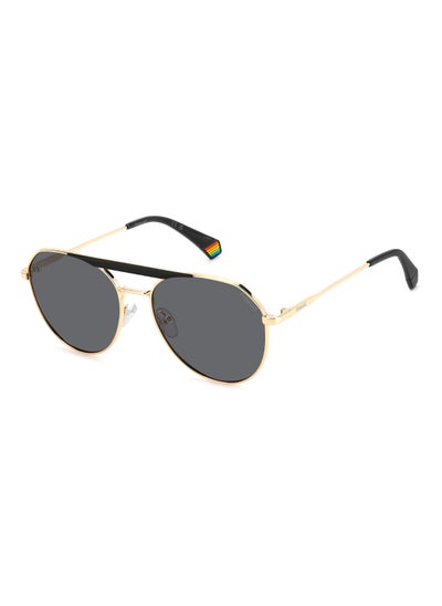 اشتري Unisex Polarized Pilot Shape Metal Sunglasses Pld 6211/S/X Grey 52 - Lens Size: 51.6 Mm - Gold Blck_ في السعودية