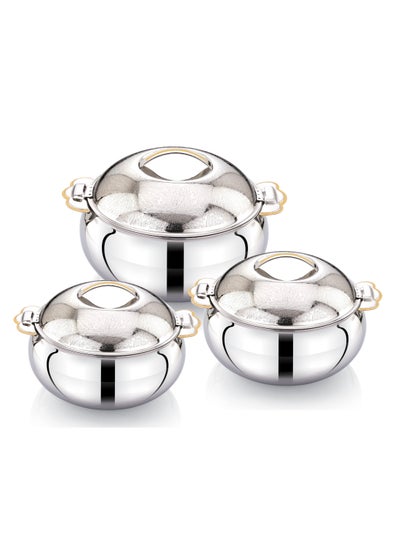 Buy Abha Stainless Steel Insulated Hotpot 3pc Set in UAE