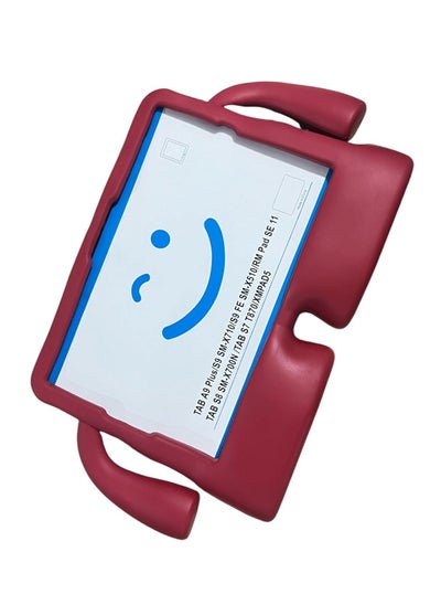 Buy A9 Plus SM-X210, SM-X215, SM-X216B -Tablet Cover 11 Inch, Eva Kids Protective Case With Anti-Shock Handle Red in Egypt