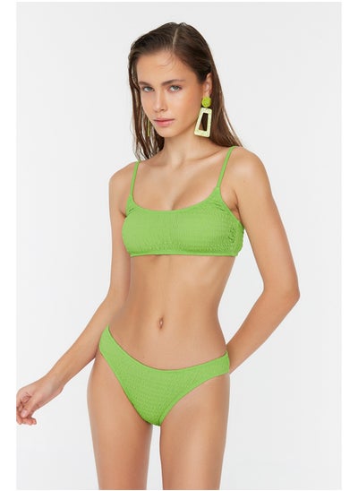 Buy Green Gimped Normal Leg Bikini Bottom TBESS22BA0010 in Egypt