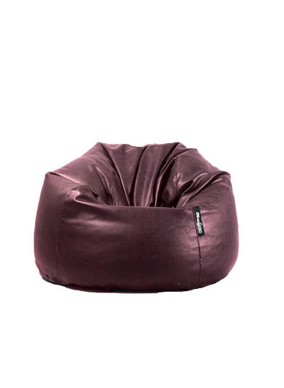 اشتري Giant Leather Beanbag Burgundy في مصر