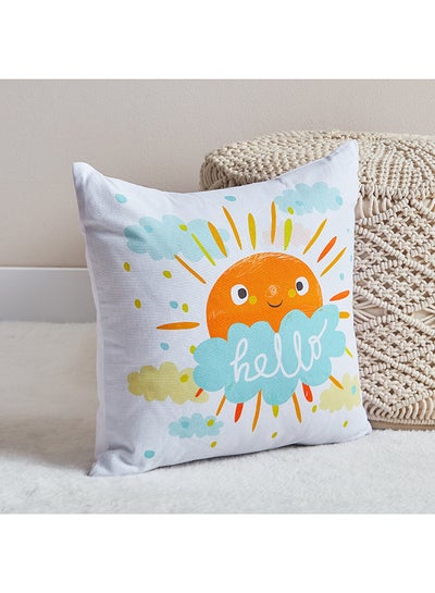 Buy Hermione Play Date Hello Cotton Duck Filled Cushion 40 x 40 cm in UAE