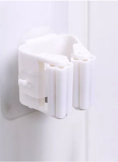 Buy 1 Piece Wall Mounted Clip Mop Organizer in UAE