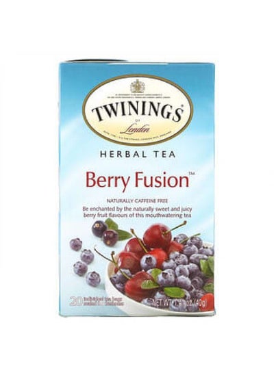 Buy Twinings, Herbal Tea, Berry Fusion, Caffeine Free, 20 Tea Bags, 1.41 oz (40 g) in UAE