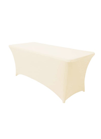 Buy Spandex Tablecloths for Home Rectangular Table Fitted Stretch Slipcovers Polyester Tablecover Toppers in Saudi Arabia