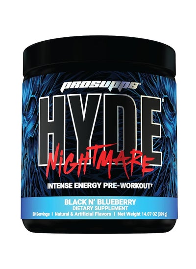 Buy Hyde Nightmare Pre-Workout - Black and Blueberry - (399g) in Saudi Arabia