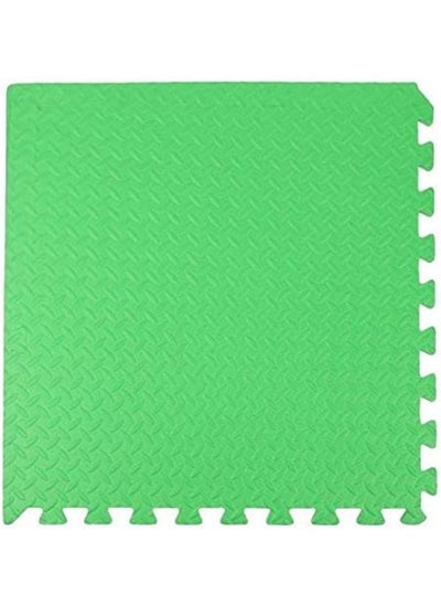 اشتري RBW TOYS Interlock Foam Floor Mat 100cmx100cmx2.0cm Green Color Plain Exercise Puzzle Mat for kids Activity في الامارات