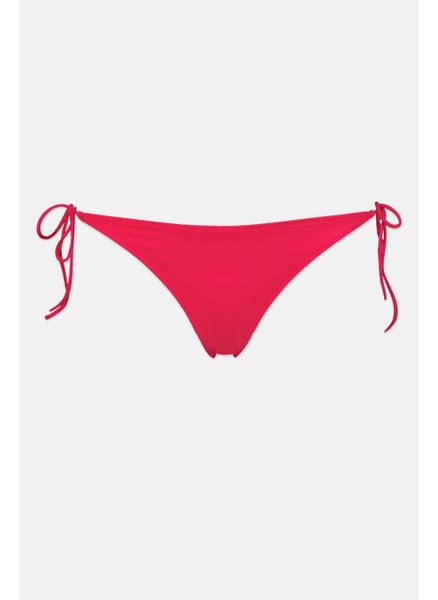 اشتري Women Brand Logo Tie Side Bikini Bottom, Pink في الامارات