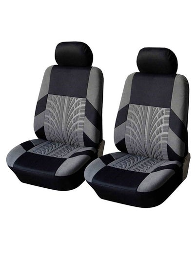 Buy Car Two Seat Covers Full Set Automotive Seat Covers Breathable Waterproof Car Seat Cushion Protectors Car Accessories Fits Most Vehicles SUV Truck in UAE