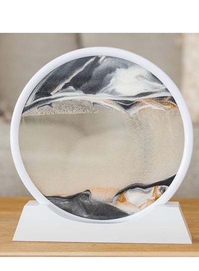 Buy 3D hourglass white frame in gray sand KWGR999 in Egypt