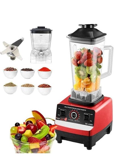 Buy Silver Crest 4500w Heavy Duty Commercial Grade Blender With 2 Jars (Sc-1589, Multicolour ) in UAE