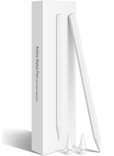 Buy Active Digital Stylus iPad Pen Pencil Pro with Fast Charging For Apple iPad 2018 and Later White in UAE