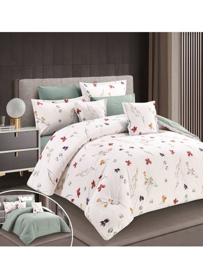 Buy Horse Classic comforter set100% luxurious cotton with a floral pattern 8 pieces in Saudi Arabia