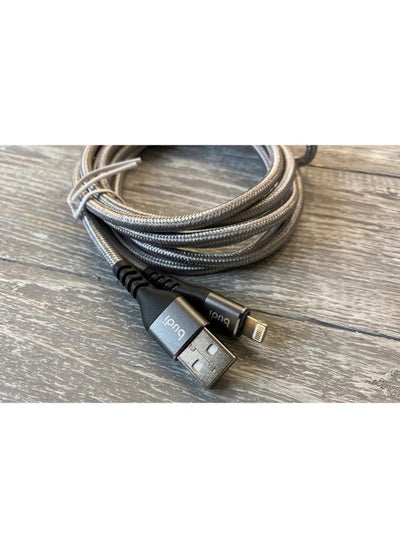 Buy Budi Lightning Charger Cable - Grey in UAE