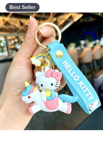 Buy Cartoon Sanrio Hello Kitty Silicone Keychain Bag Pendant Decorative Accessories in Saudi Arabia