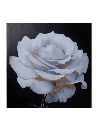 Buy Posy Printed Canvas Art, Black & White - 60x60 cm in UAE