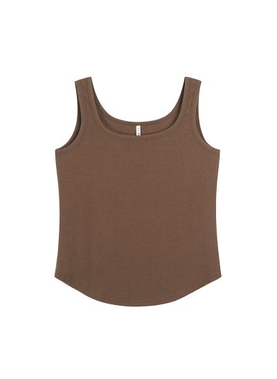 Buy Plus Size Womens U-Neck Knit Camisole Brown in Saudi Arabia