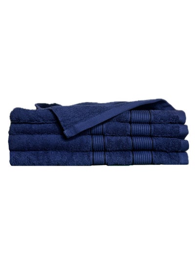 Buy 100% Cotton Ultra Soft Bath Towel Set, 70x140 cm, Quick Dry, Super Absorbent, Antibacterial Treatment, 550 GSM Terry in UAE