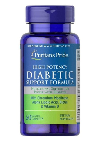 اشتري Puritan's Pride High Potency Diabetic Support Formula 60 Caplets في الامارات