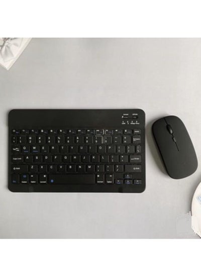 اشتري Universal Wireless Bluetooth Keyboard And Mouse Set Black 27x13x3cm في السعودية