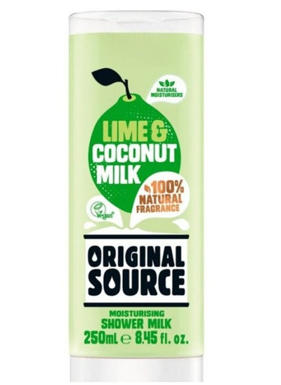 Buy Lime and Coconut Milk Vegan Moisturising Shower Milk 250g in UAE