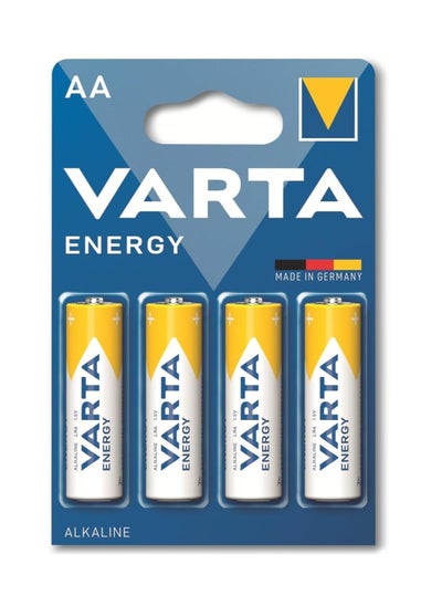 Buy Energy Alkaline Battery AA , 4 pec , 1.5V , 4106 , STILO , LR6 , MN1500 For daily use in Egypt