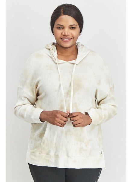 اشتري Women Plus Size Sportwear Fit Tie Dye Training Sweatshirt, Nude/Beige في الامارات