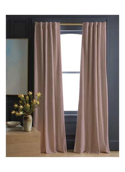 Buy Soild Curtains House Velvet Selva Curtain 1Piece-Light Pink-140x280 cm in Egypt