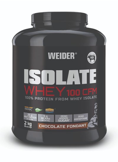 Buy Isolate Whey 100 CFM 2kg Chocolate Fondant Flavour. Protein Powder with 24g Proteins and 5g BCAAs per Serving. Low Sugar. Aspartame-Free. in UAE